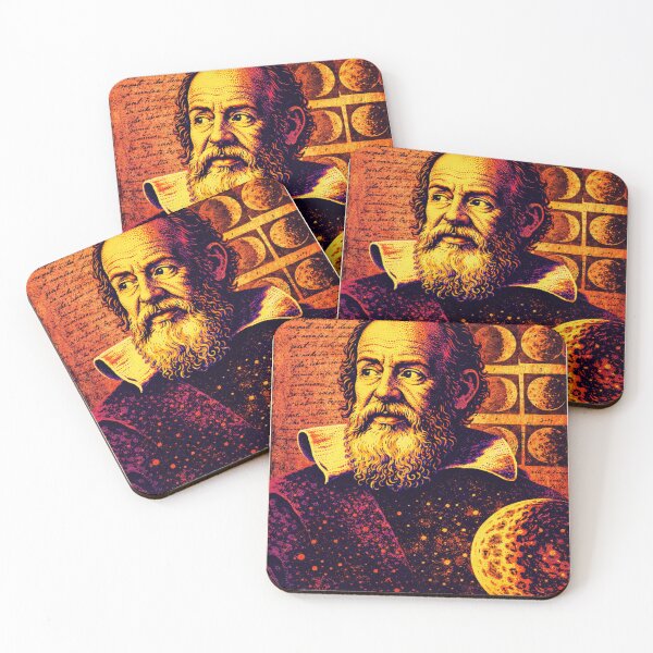 Item preview, Galileo: Pop Art Portrait - Physics Astronomy Poster designed and sold by Mr Mustard Prints.