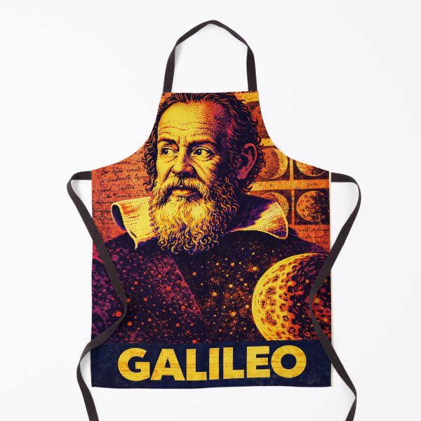 Item preview, Galileo: Pop Art Portrait - Physics Astronomy Poster designed and sold by Mr Mustard Prints.
