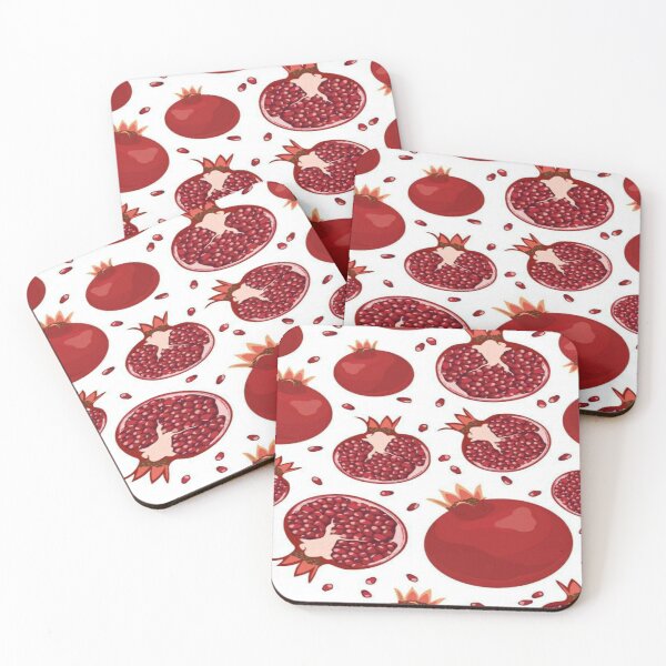 Item preview, Fresh red pomegranate pattern art designed and sold by NivyasArtistry.