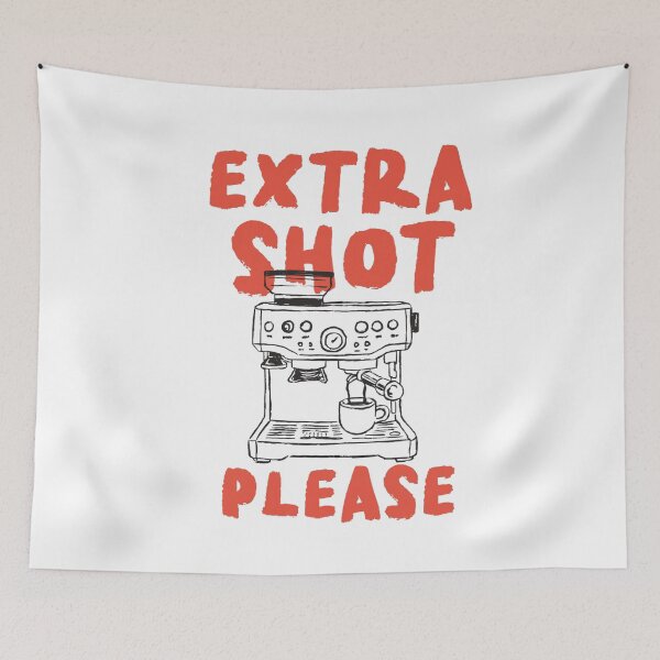 Item preview, Espresso Machine Sketch with Bold Typography designed and sold by KrisGraphic45.