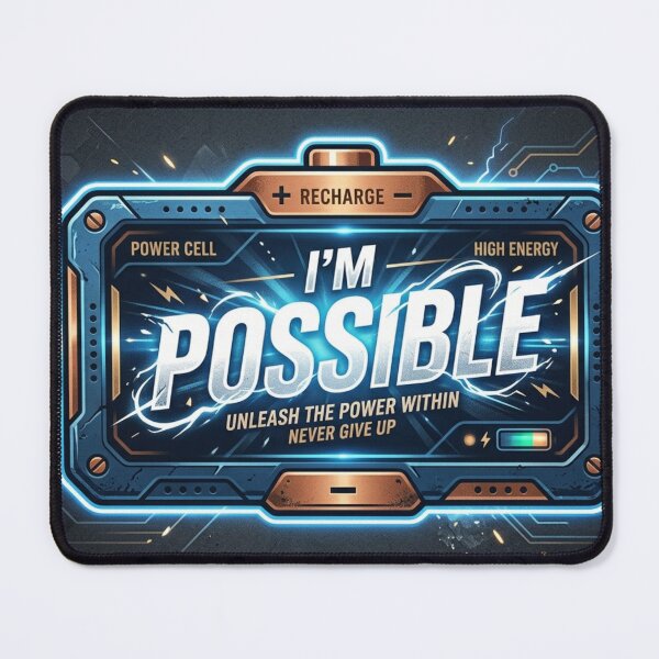 Item preview, i'm possible, never give up designed and sold by mrcashcooltees.