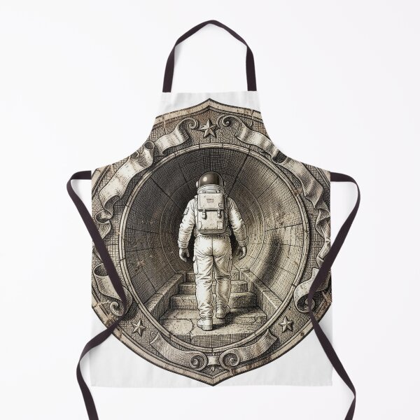 Item preview, Vintage Badge Astronaut Walking to Tunnel designed and sold by Bloomkept.