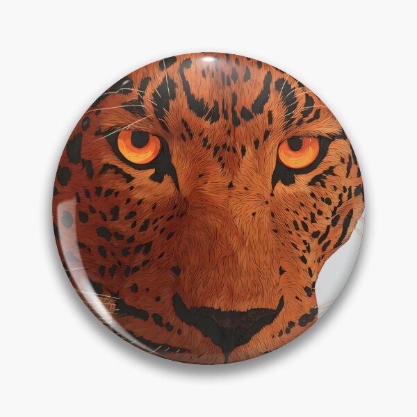 Item preview, The Fire-Eyed Leopard: Intense Feline Wildlife Art designed and sold by ayatstudio.