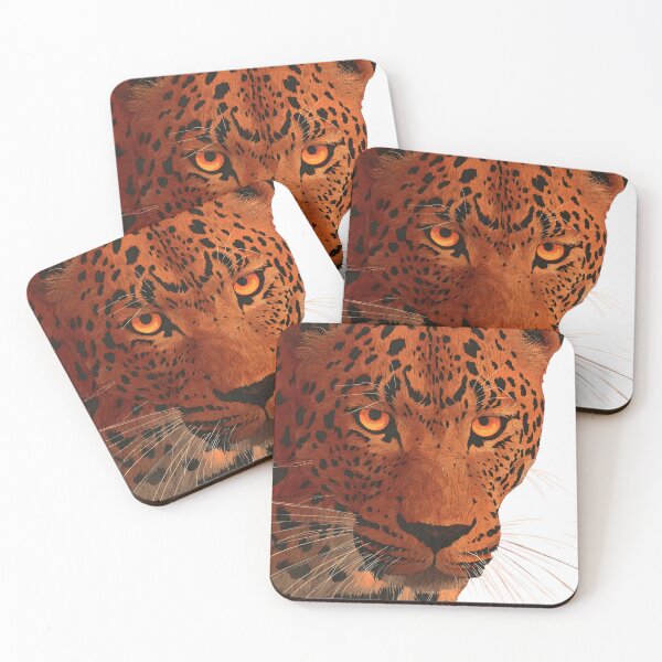 Item preview, The Fire-Eyed Leopard: Intense Feline Wildlife Art designed and sold by ayatstudio.