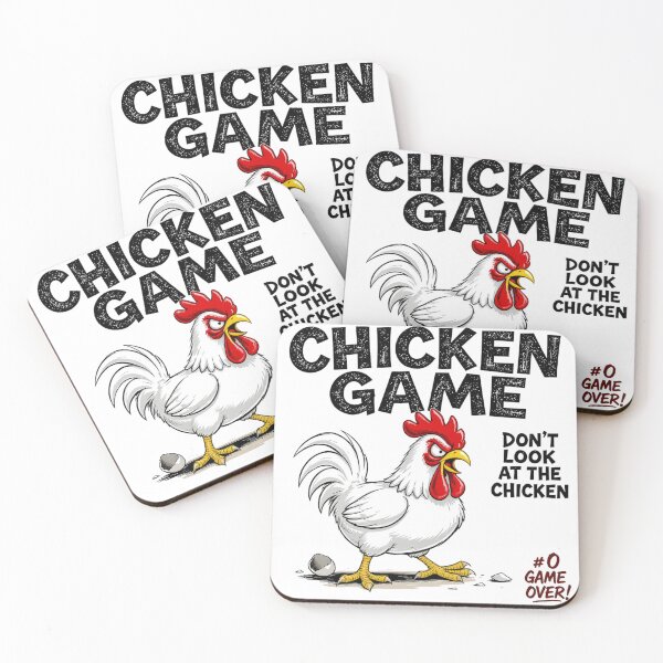 Item preview, Chicken Game Don't Look At The Chicken Funny Chicken Vintage designed and sold by CF_VintageDesign.