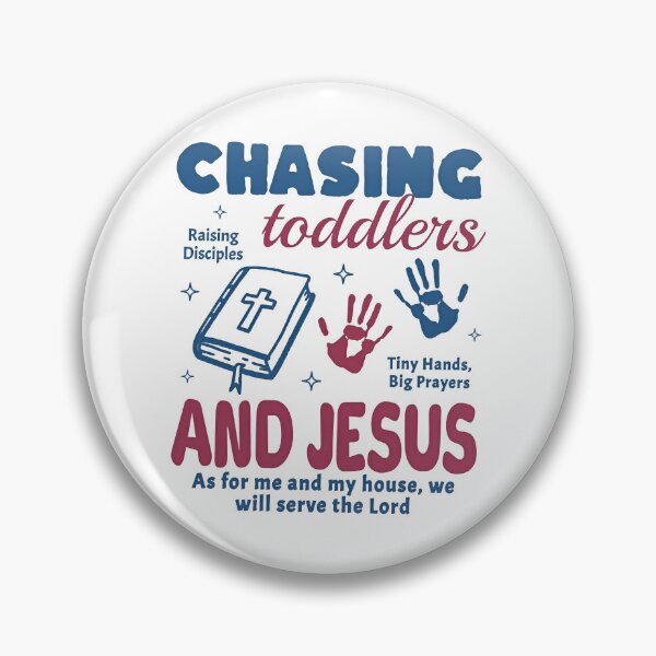 Item preview, Chasing Toddlers Raising Disciples Tiny Hands, Big Prayers And Jesus As For Me And My House, We Will Serve The Lord designed and sold by MutzelArts.