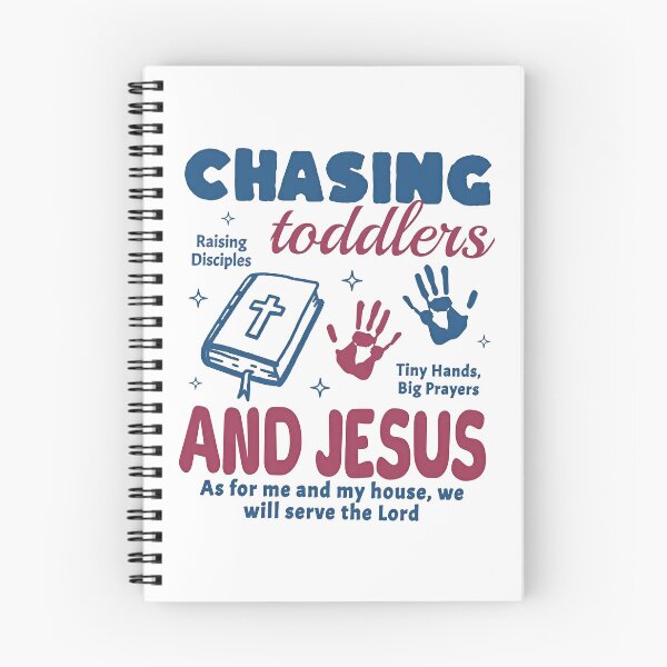 Item preview, Chasing Toddlers Raising Disciples Tiny Hands, Big Prayers And Jesus As For Me And My House, We Will Serve The Lord designed and sold by MutzelArts.