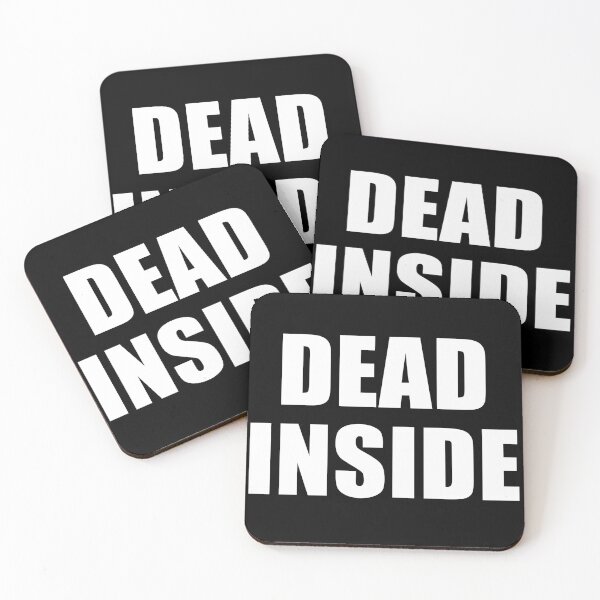 Item preview, Dead Inside Minimalist Outline lettering designed and sold by deluxus.