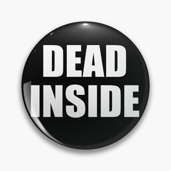 Artikelvorschau, Dead Inside Minimalist Outline Schriftzug entworfen und verkauft von deluxus.