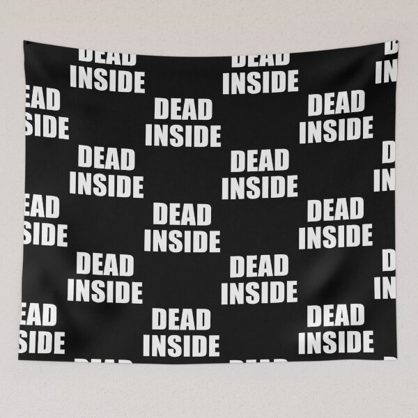 Item preview, Dead Inside Minimalist Outline lettering designed and sold by deluxus.