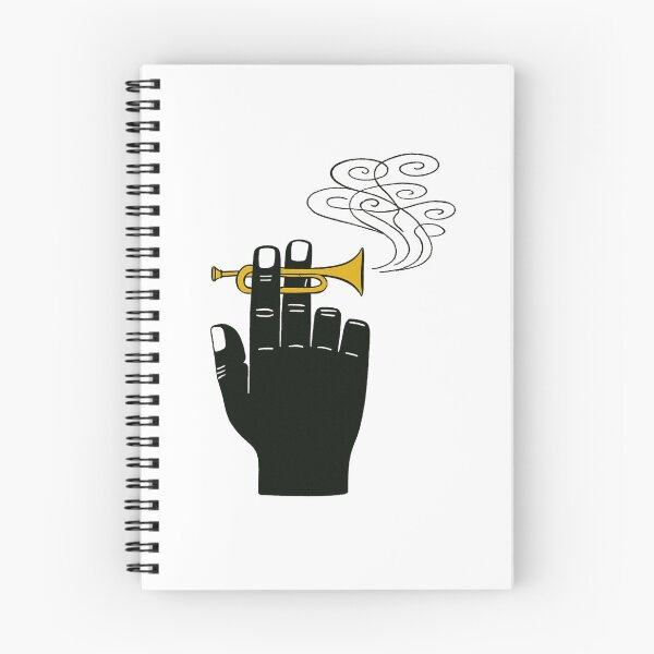 Item preview, Minimal Hand Holding Golden Trumpet – Stylish Music Lover Illustration in Bold Contrast designed and sold by Bright Nest Studio.