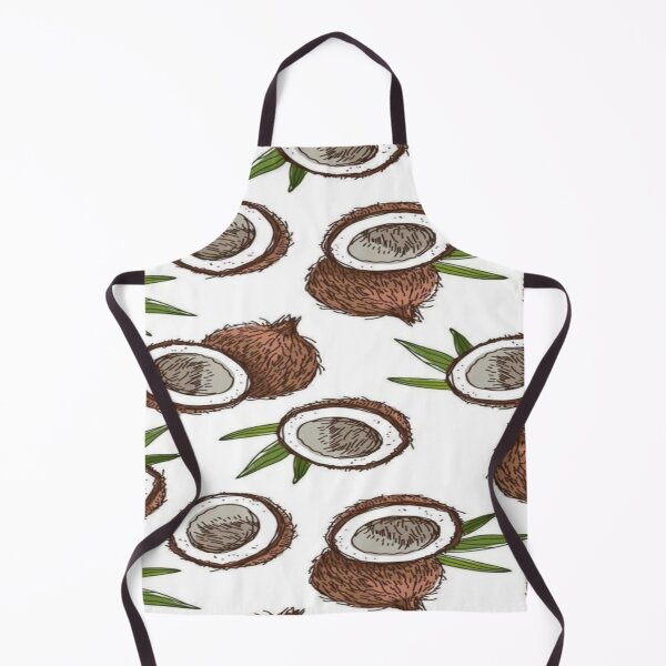 Item preview, Tropical coconut pattern illustration designed and sold by NivyasArtistry.