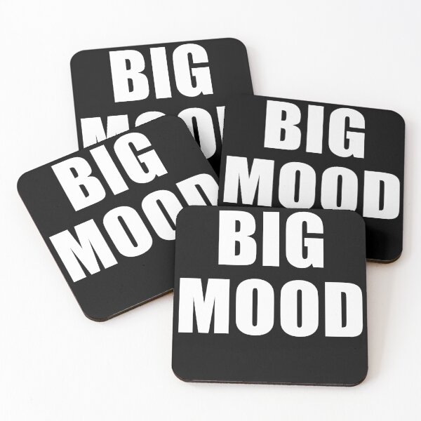Item preview, Big Mood, funny minimalist saying designed and sold by deluxus.