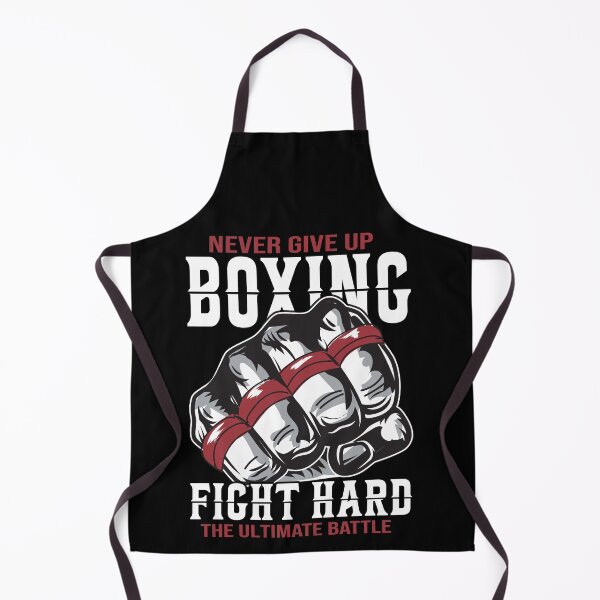 Item preview, Never Give Up Boxing - Fight Hard Motivational Boxing Gloves Design designed and sold by FightModeStudio.