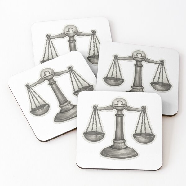 Item preview, Libra Zodiac Scales – Pencil Drawing Illustration, Astrology Art designed and sold by ManiPopi998877.