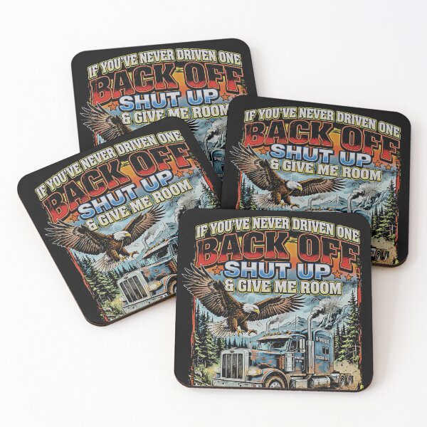 Item preview, Back Off Shut Up Give Me Room Trucker Eagle 90s designed and sold by graphixpolash.