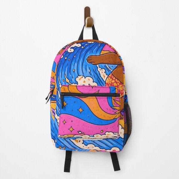Item preview, Cool Surfing Bear with Sunglasses – Funny Psychedelic Surf Art designed and sold by DrizzyV.