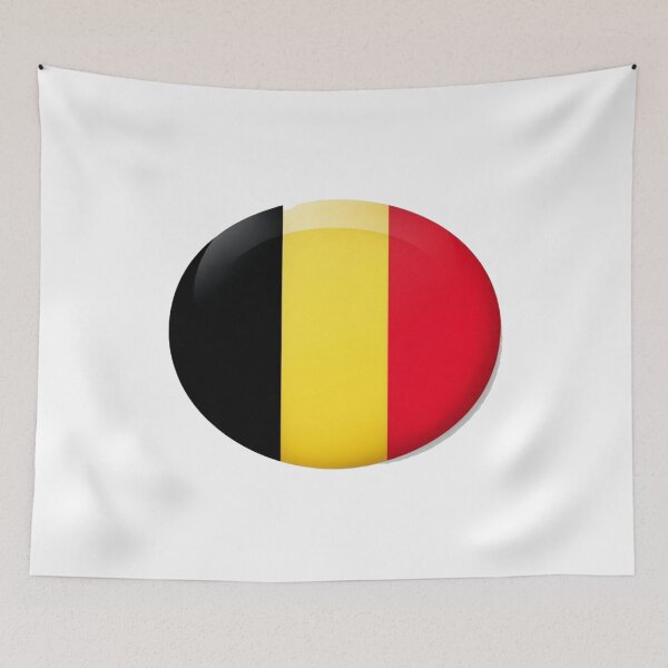 Item preview, Belgium Flag Button – Glossy Belgian Tricolor Circle Design for Fans, Travelers & Patriots designed and sold by Bright Nest Studio.