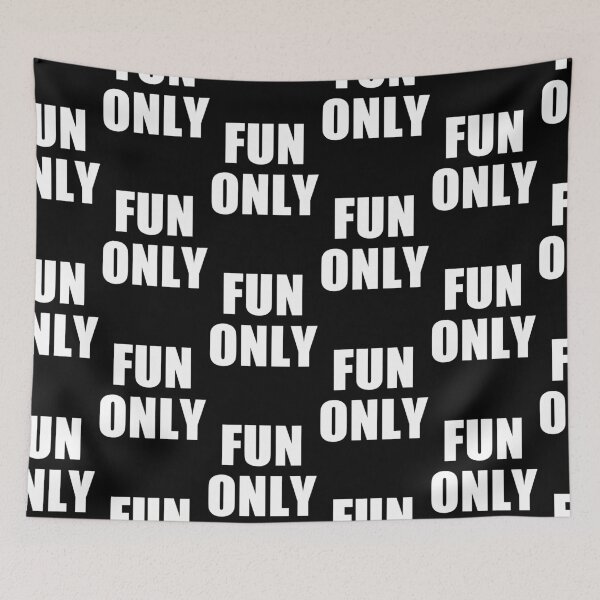 Item preview, Fun Only Minimalist Outline Statement Lettering designed and sold by deluxus.