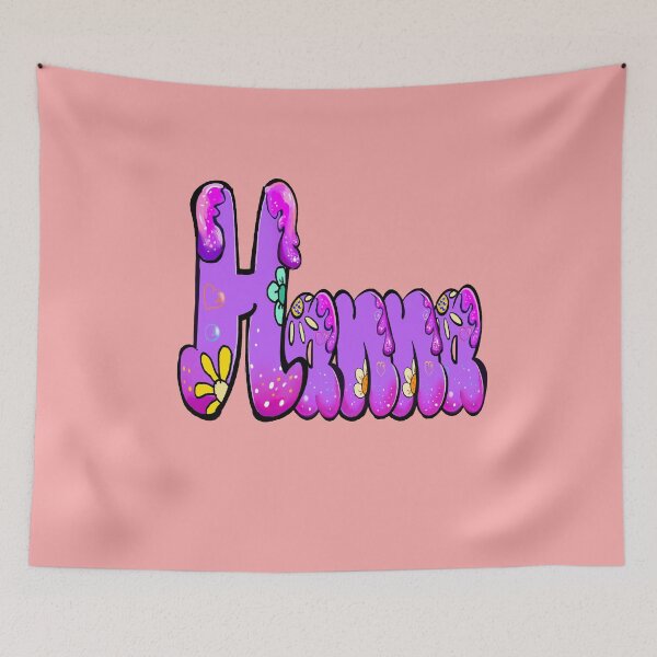 Item preview, Hanna popular girls first name in purple Personalized personalised customised name Hannah  designed and sold by Artonmytee.