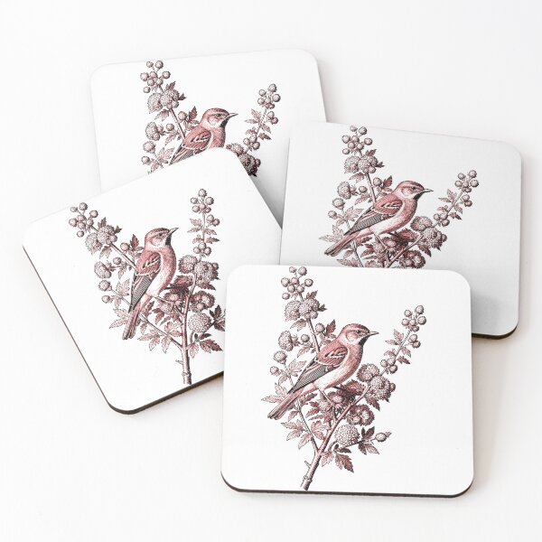 Item preview, Regency Era Sparrow on Thistle Branch Vintage Engraving Cottagecore Print designed and sold by LanaGustavsson.