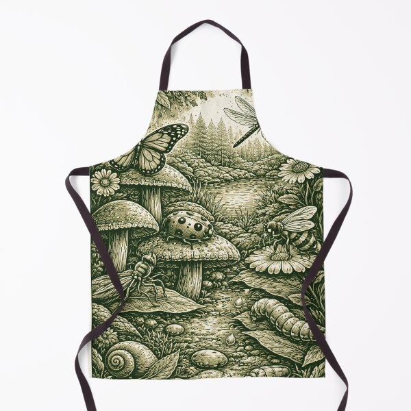 Item preview, Fantasy Insect World – Vintage Nature Two Tone Illustration designed and sold by DrizzyV.