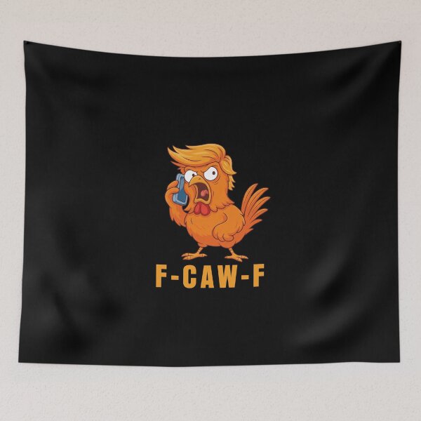 Item preview, F-Caw-F Trump Chicken caricature designed and sold by JaquelinDach.