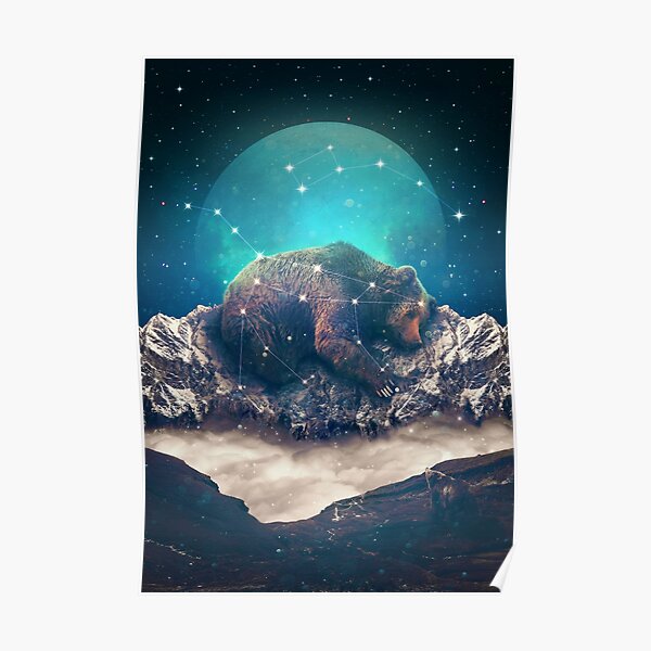 Bear Posters Redbubble - galaxy lifting simulator roblox criminal requirements