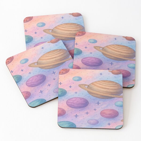 Item preview, Cosmic colorful dreamy planet illustration  designed and sold by NivyasArtistry.