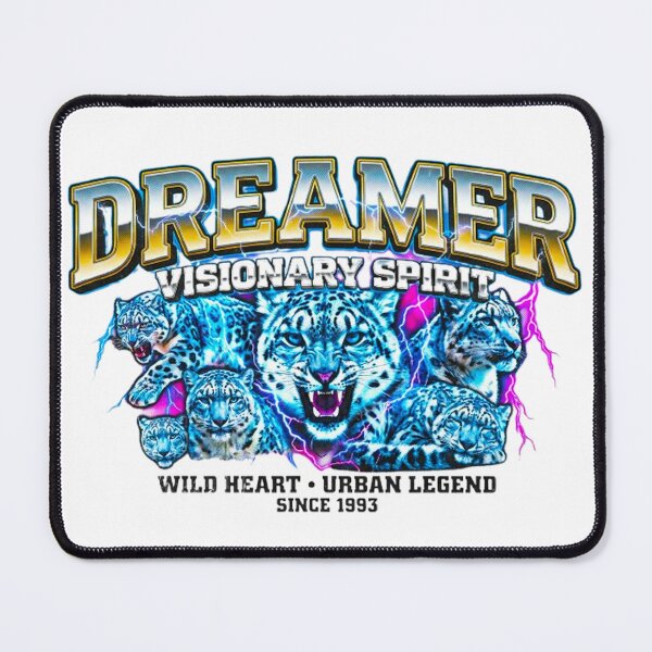 Item preview, Retro 90s Dreamer Snow Leopard Vintage Streetwear Aesthetic designed and sold by MT-Hub | Cute Aesthetic Art, Stickers & Phone Cases.