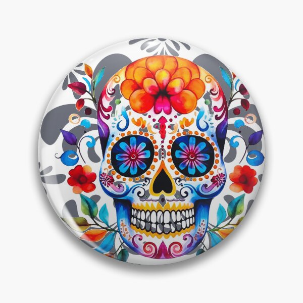 Item preview, Chinga La Migra Sugar Skull Anti-ICE Protest Art designed and sold by thelivingrp.