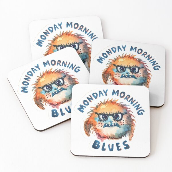 Item preview, Monday Morning Blues Crazy Monster Head  designed and sold by PamLeeDesign.