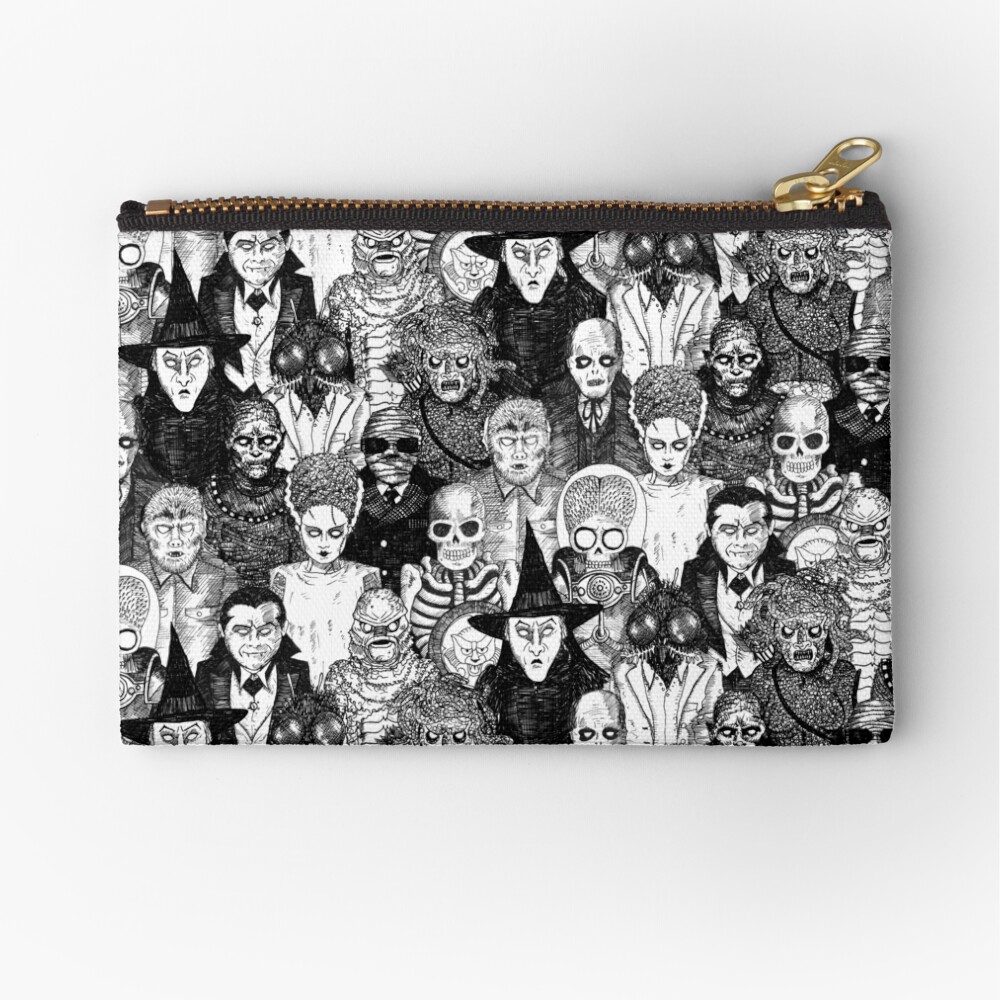 Horror Monsters Zipper Pouch