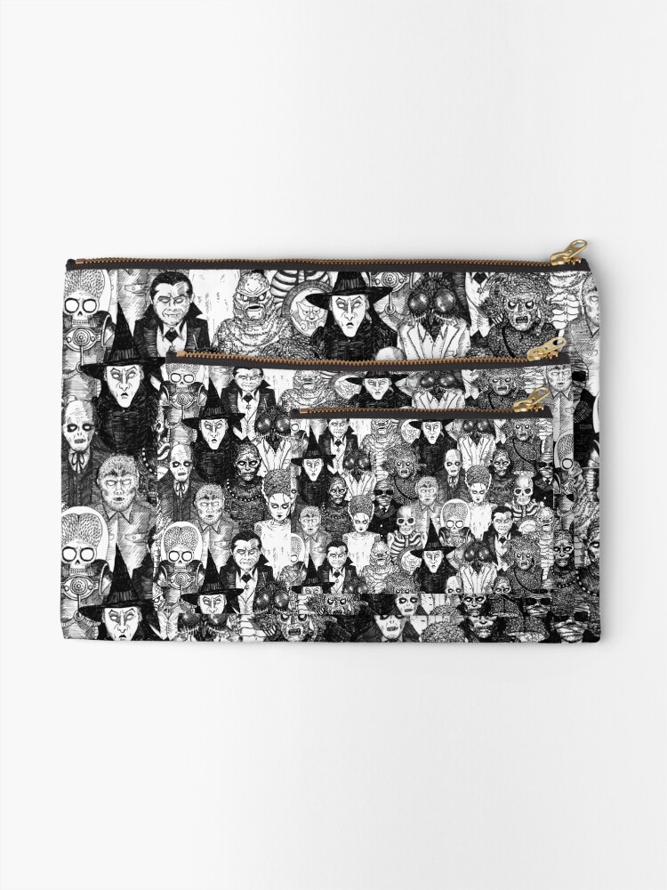 Alternate view of Horror Monsters Zipper Pouch