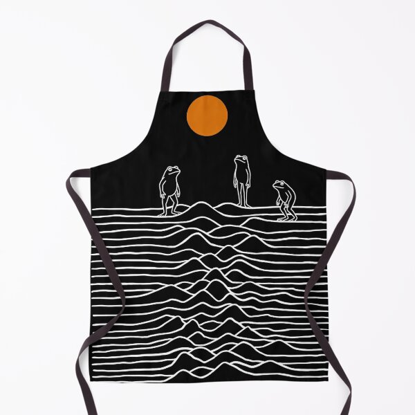 Item preview, Three Frogs Joy Division Minimalist Art Orange Sun Funny Frog designed and sold by Bongocomic.