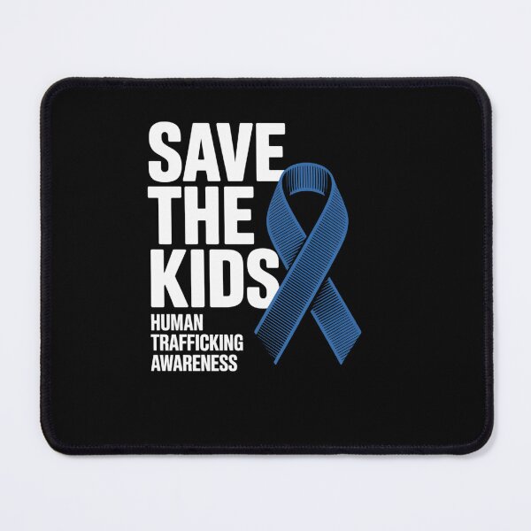 Item preview, Save The Kids Blue Ribbon Stop Human Trafficking designed and sold by EllenJast.