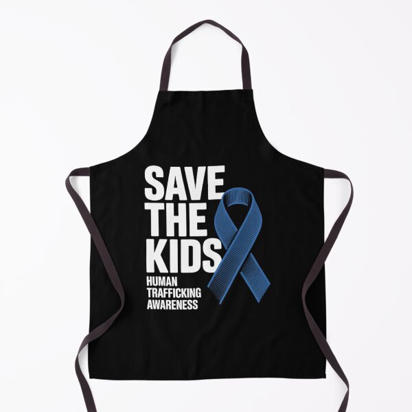 Item preview, Save The Kids Blue Ribbon Stop Human Trafficking designed and sold by EllenJast.