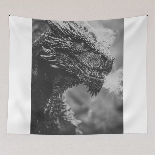 Item preview, Majestic Black Dragon Illustration designed and sold by The Dragon’s Ink.