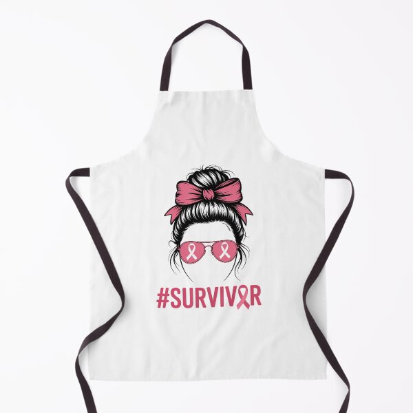 Item preview, Survivor Messy Bun Pink Breast Cancer Awareness designed and sold by EllenJast.