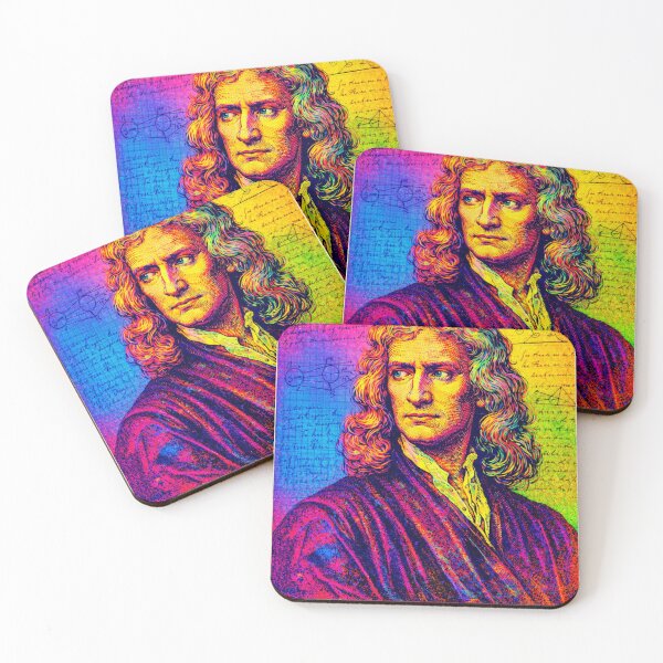 Item preview, Isaac Newton: Pop Art Portrait - Physics Poster designed and sold by Mr Mustard Prints.