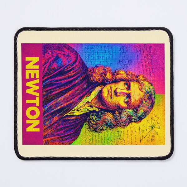 Item preview, Isaac Newton: Pop Art Portrait - Physics Poster designed and sold by Mr Mustard Prints.
