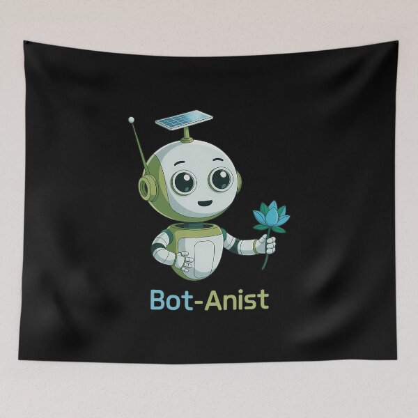 Item preview, Bot-Anist Solarpunk Robot Earth Day Green Future Pun designed and sold by IdunayaStore.