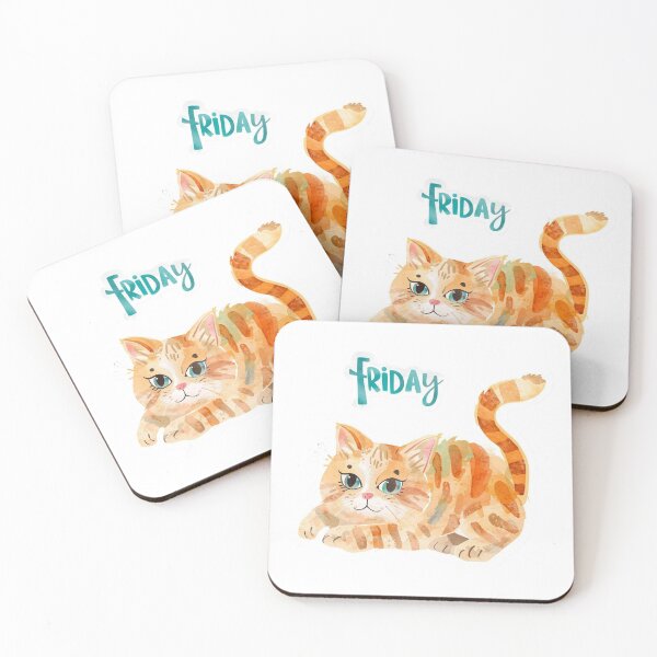 Item preview, Friday Cat  designed and sold by PamLeeDesign.