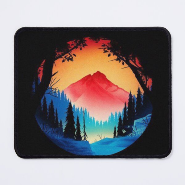 Item preview, Forest glow colorful Mountain scenery designed and sold by NivyasArtistry.