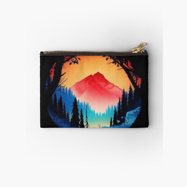 Item preview, Forest glow colorful Mountain scenery designed and sold by NivyasArtistry.
