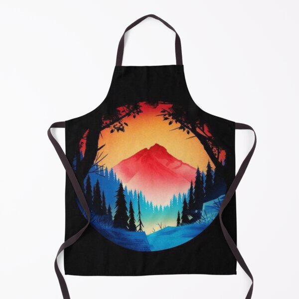 Item preview, Forest glow colorful Mountain scenery designed and sold by NivyasArtistry.