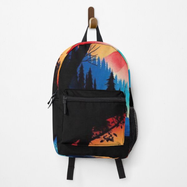 Item preview, Forest glow colorful Mountain scenery designed and sold by NivyasArtistry.