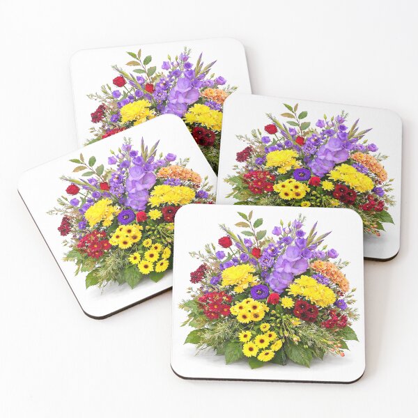 Item preview, Vibrant Floral Bouquet Mums Gladiolus Roses Shapes Mania designed and sold by Shapes-Mania.
