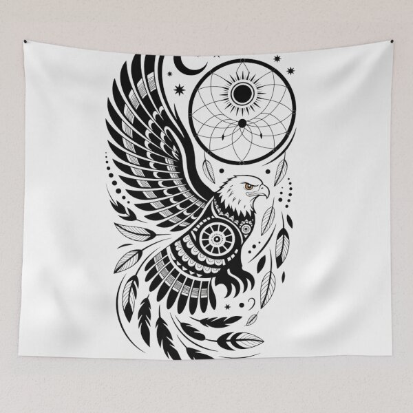 Item preview, Mystical Tribal Eagle Dreamcatcher Spirit designed and sold by Ossvio.