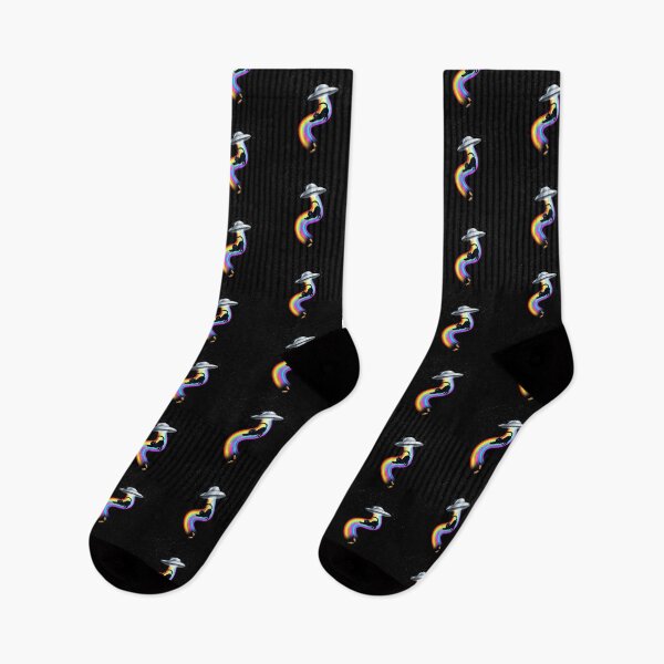 Item preview, Whimsical Black Cat Abduction UFO Rainbow Beam Space Adventure designed and sold by Bongocomic.